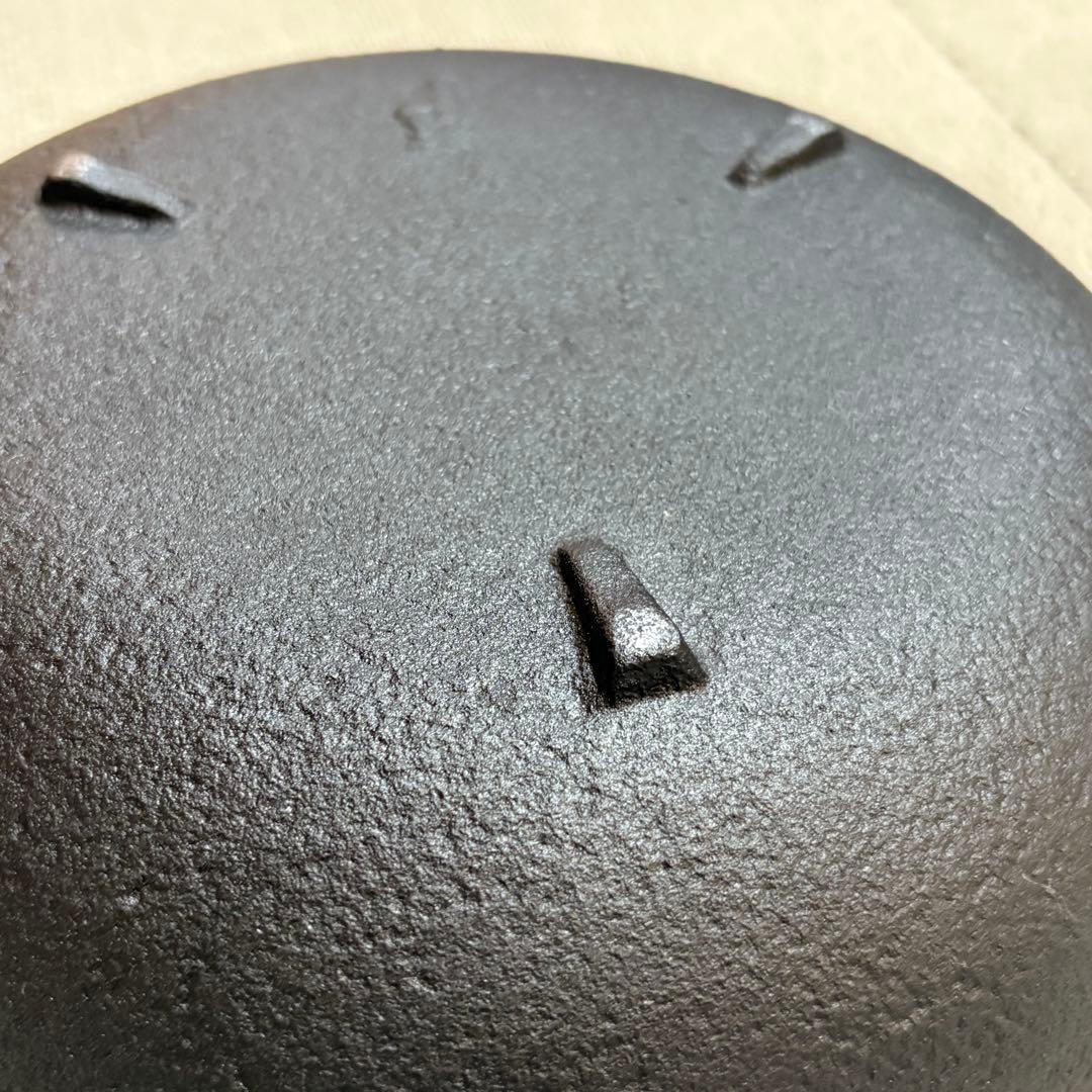 美品 久慈砂鉄鉄器　天ぷら鍋　24cm