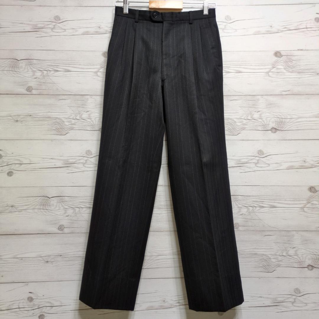 ✨美品✨イヴサンローラン ダブルスーツ セットアップ 黒 ストライプ 万能 式典