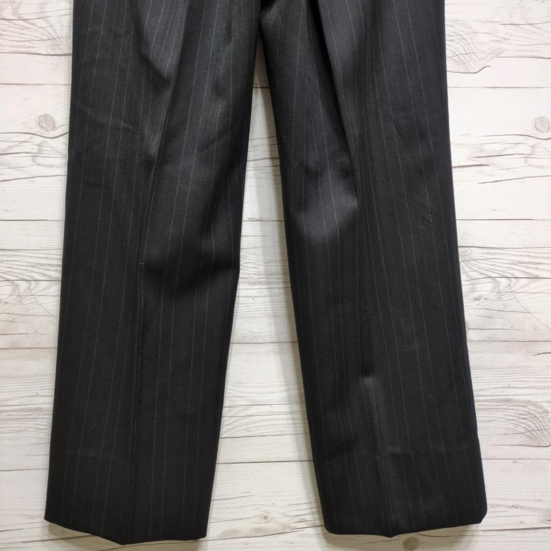 ✨美品✨イヴサンローラン ダブルスーツ セットアップ 黒 ストライプ 万能 式典
