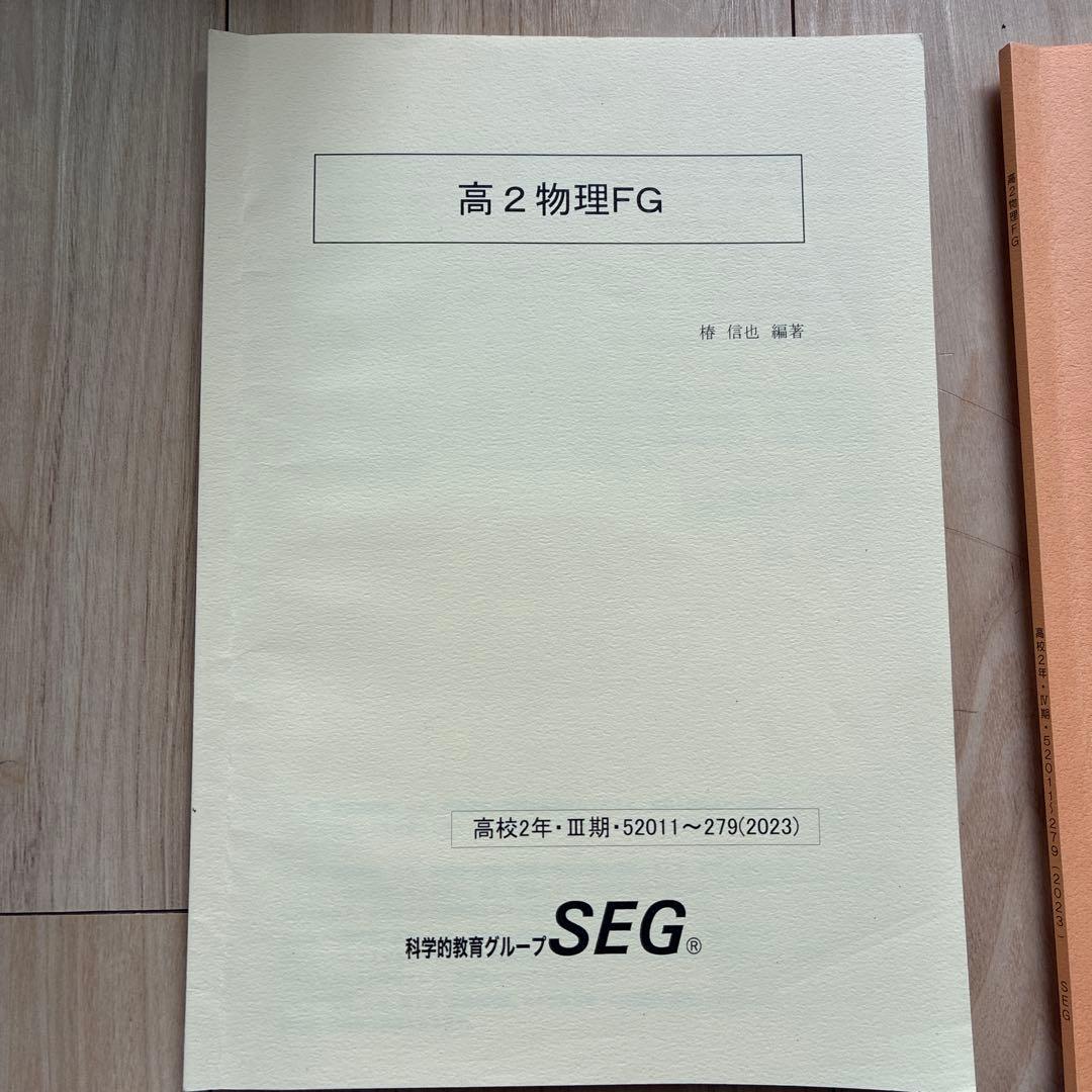 SEG【大学受験】物理 高2春季講習〜高3春期講習 テキスト・練習問題解答
