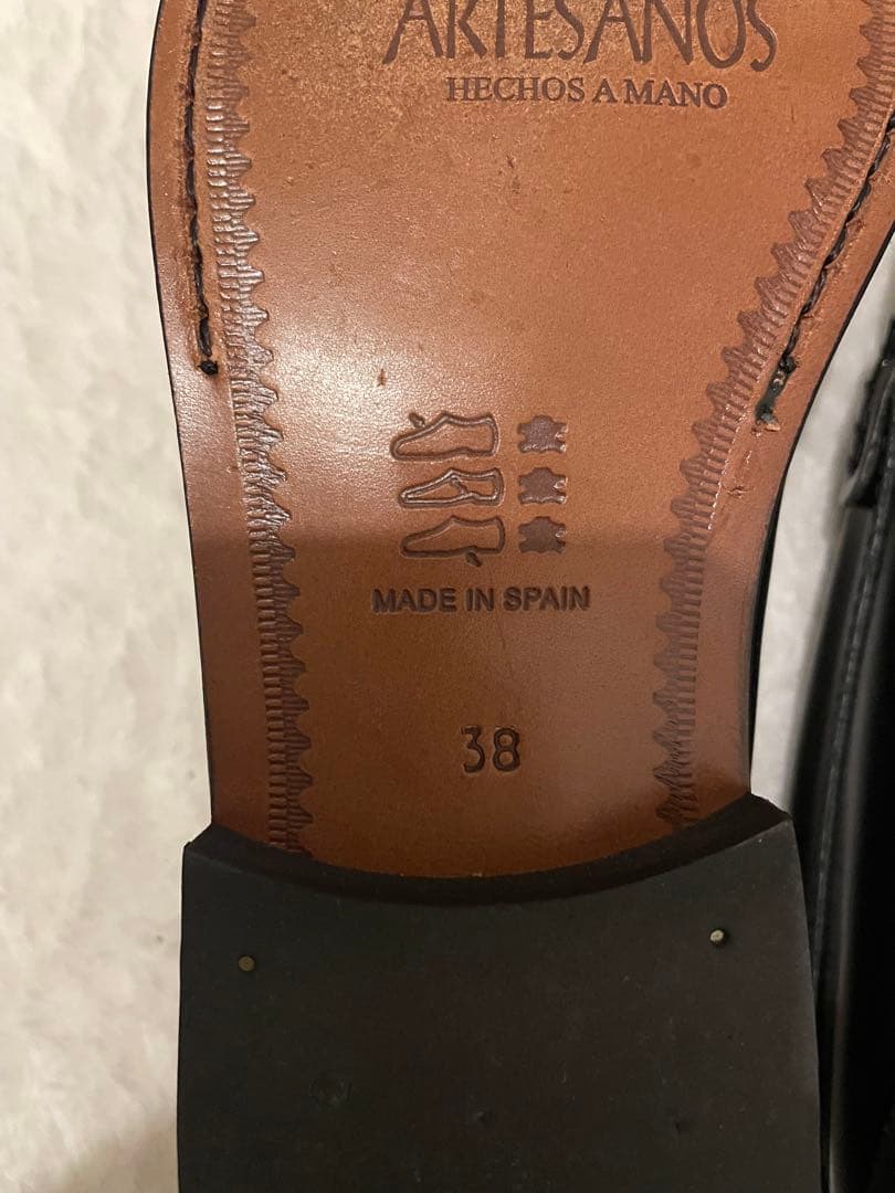 ARTESANOS 黒 ローファー 38