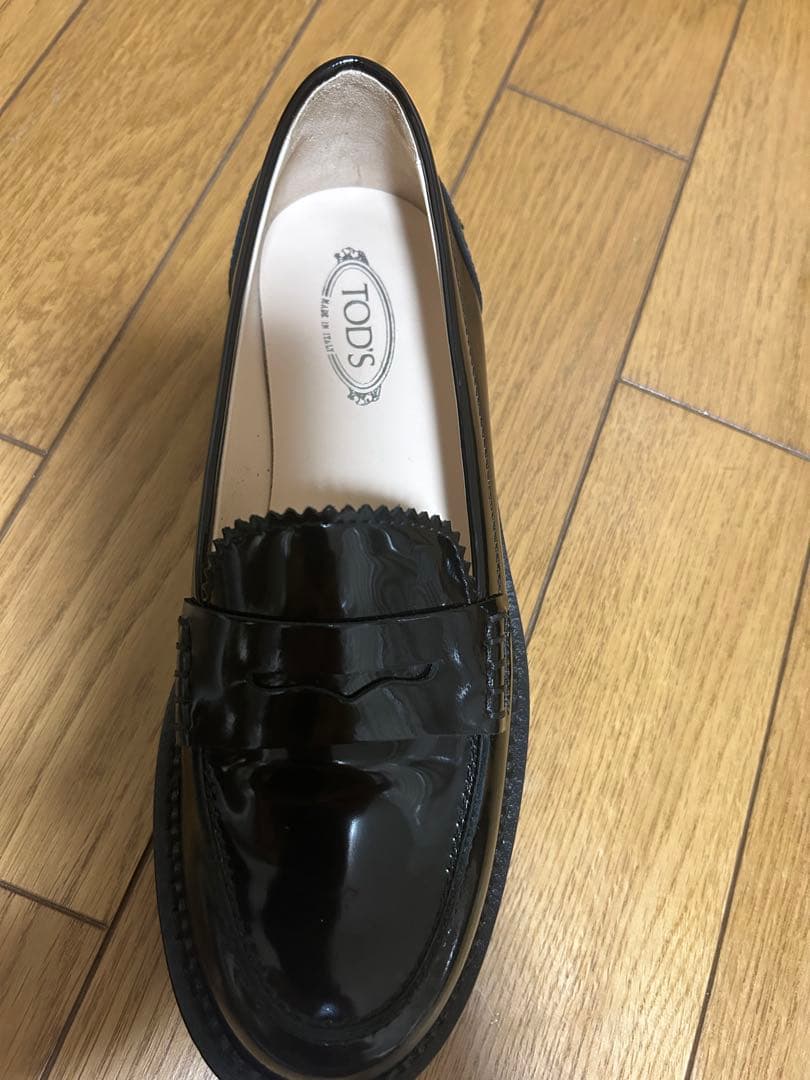 TOD'S ブラック ローファー 保存袋付きサイズ35