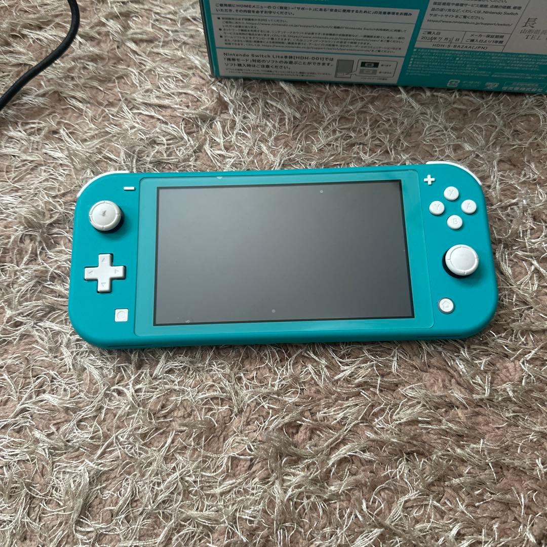 Nintendo Switch Lite ターコイズ 充電器・ゲームソフト付き