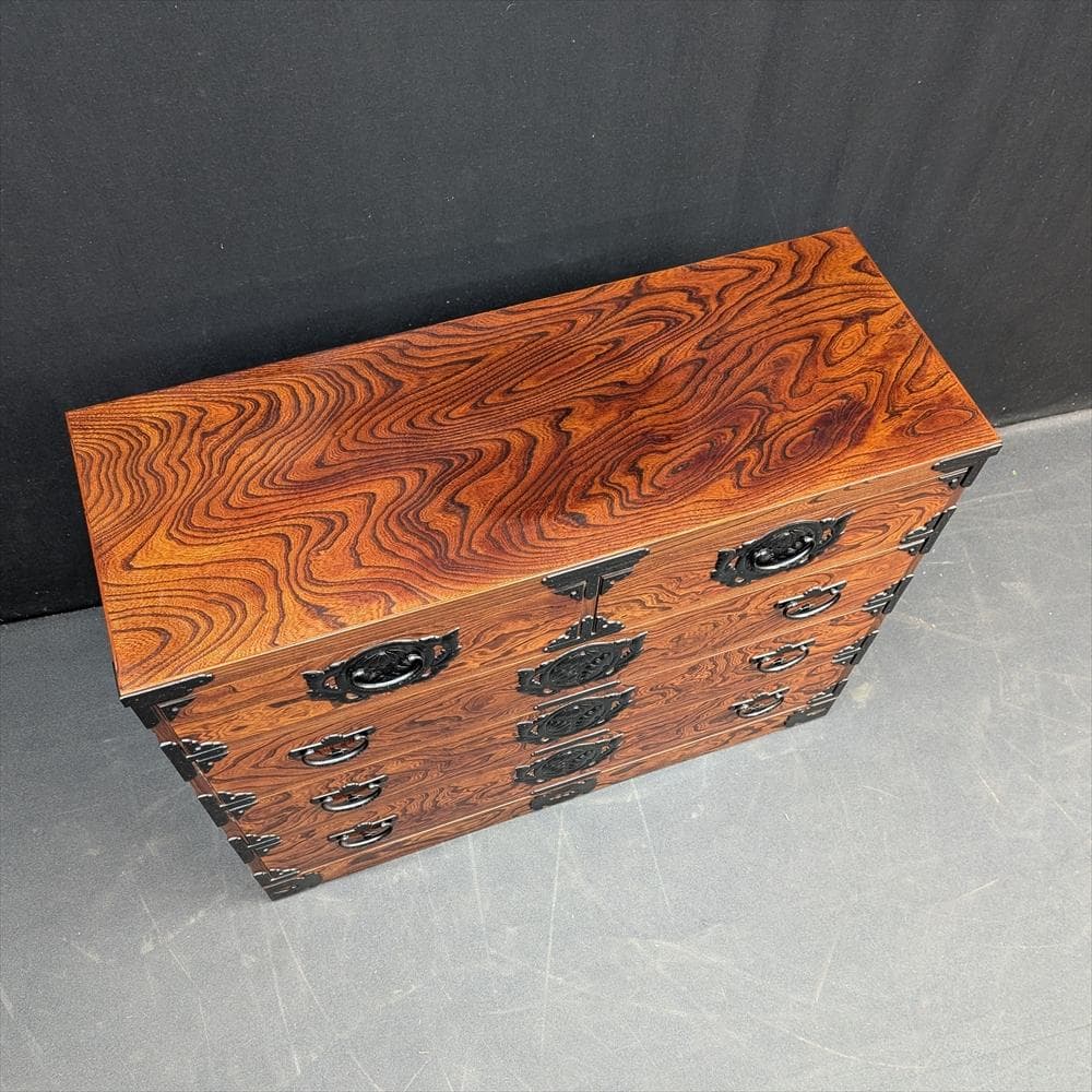 美品　岩谷堂箪笥　欅産業　うるし　欅 ケヤキ　整理箪笥　タンス　箪笥　チェスト