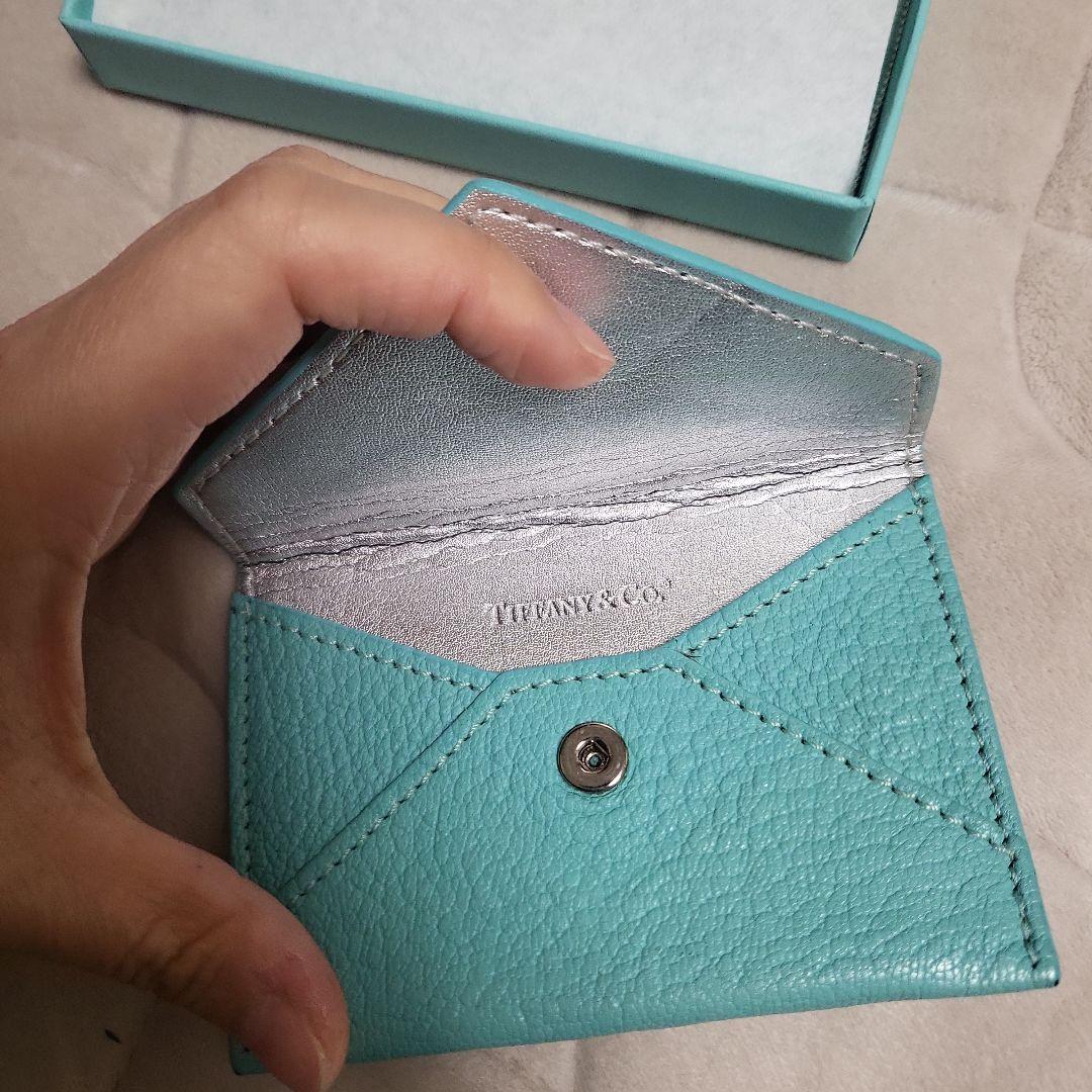 【ne】未使用品　ティファニー　エンベロープ　カードケース　名刺入れ