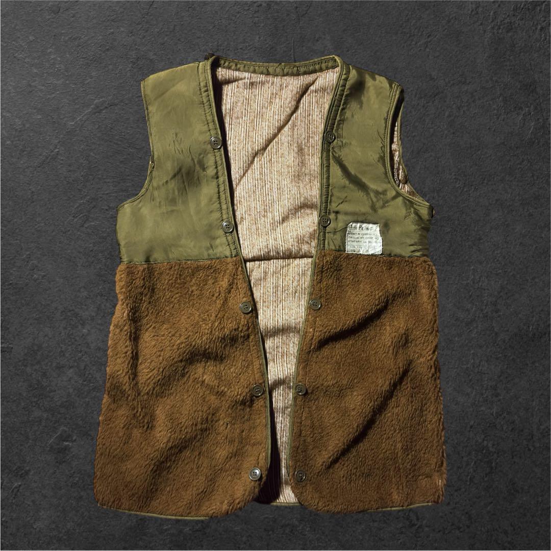 イタリア軍 ボアライナーベスト グランパコア カーキ 茶