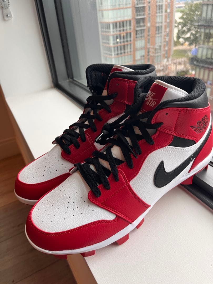 US 10 28cm Jordan 1 レトロMCS野球スパイク