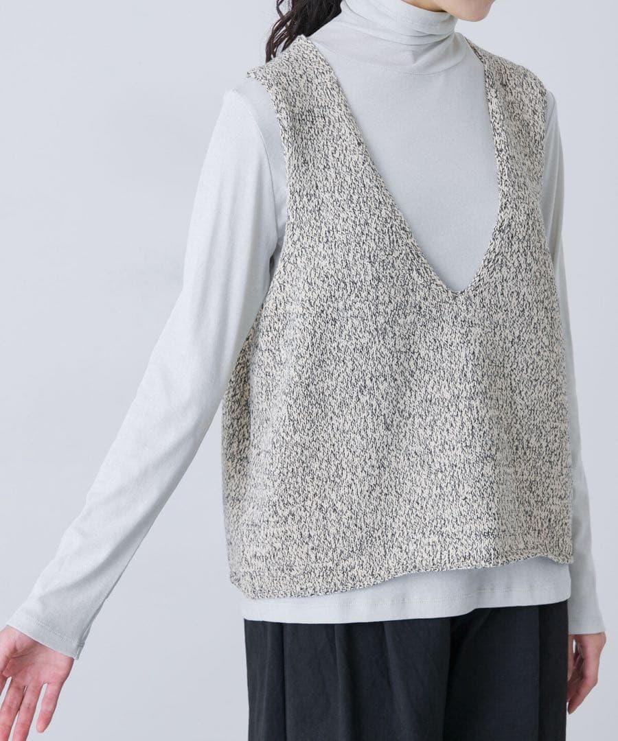 かぐれ　テープヤーンニットベスト　新品未使用