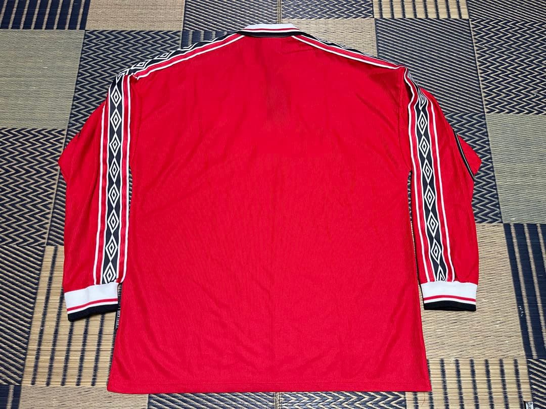 98-00 マンチェスターユナイテッド ホーム 長袖ユニフォーム XL