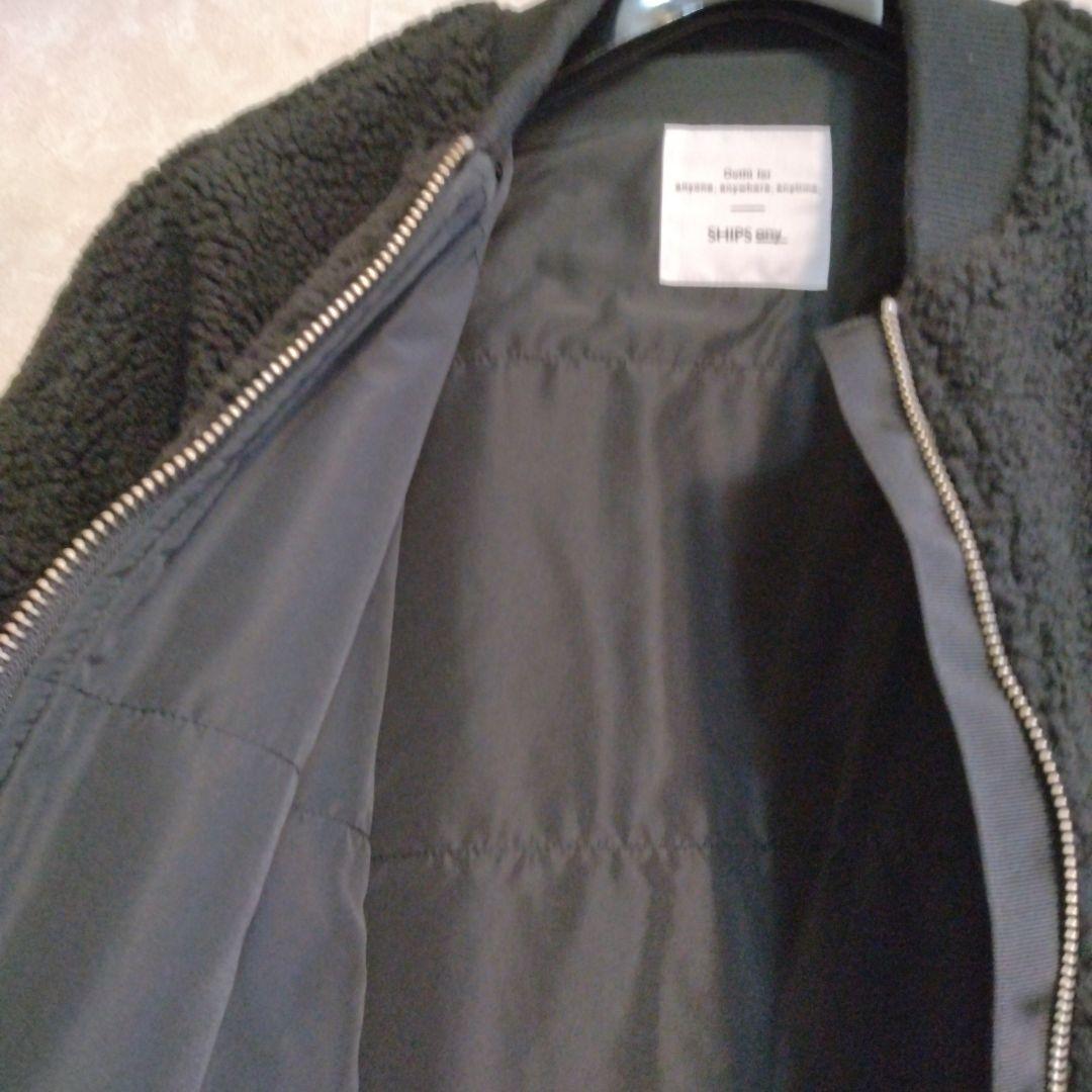 ★SHIPS any★ レディース　アウター　ボア　コクーン　ジップブルゾン