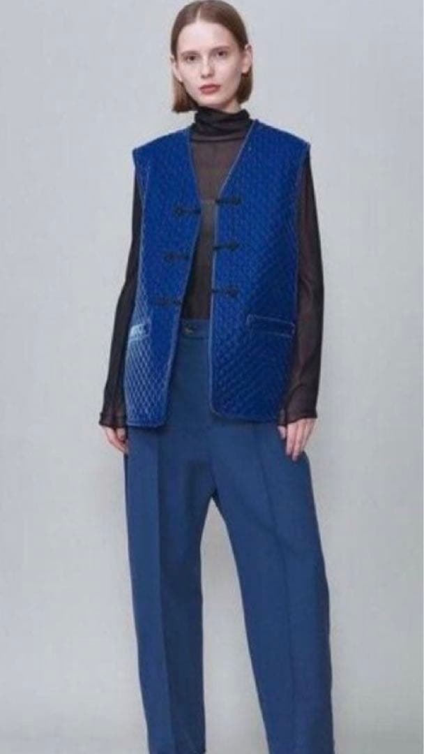 希少 ROKU 6 チャイナベスト ジレキルティングジャケット