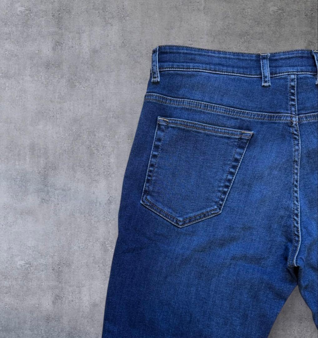 ピーティートリノデニム ストレッチ テーパード デニムスラックス