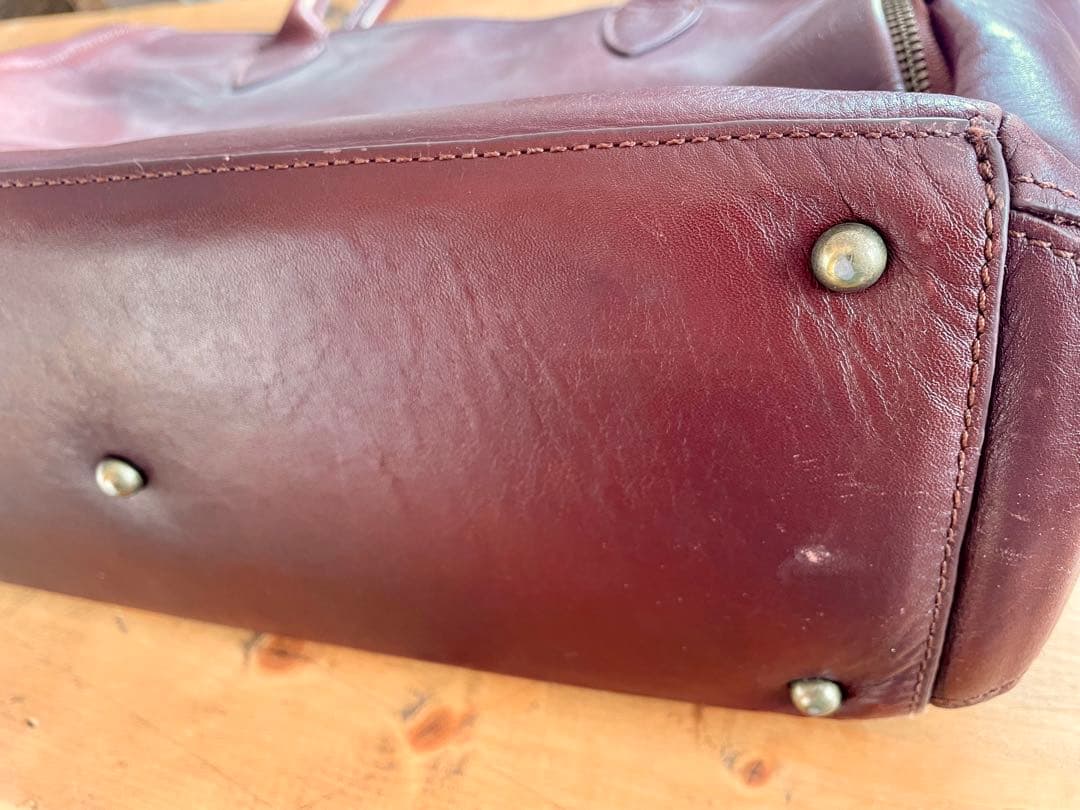 ダークブラウン レザートートバッグ