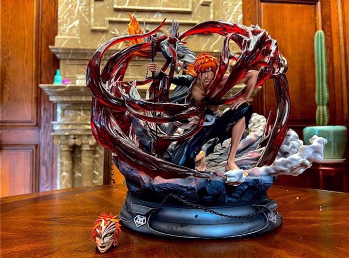 BLEACH  黒衣少年図 黒崎一護 ガレージキット ガレキ スタチュー②④