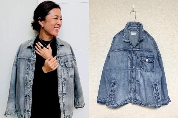 大草直子さん着用 upper hights アッパーハイツ デニム ジャケット