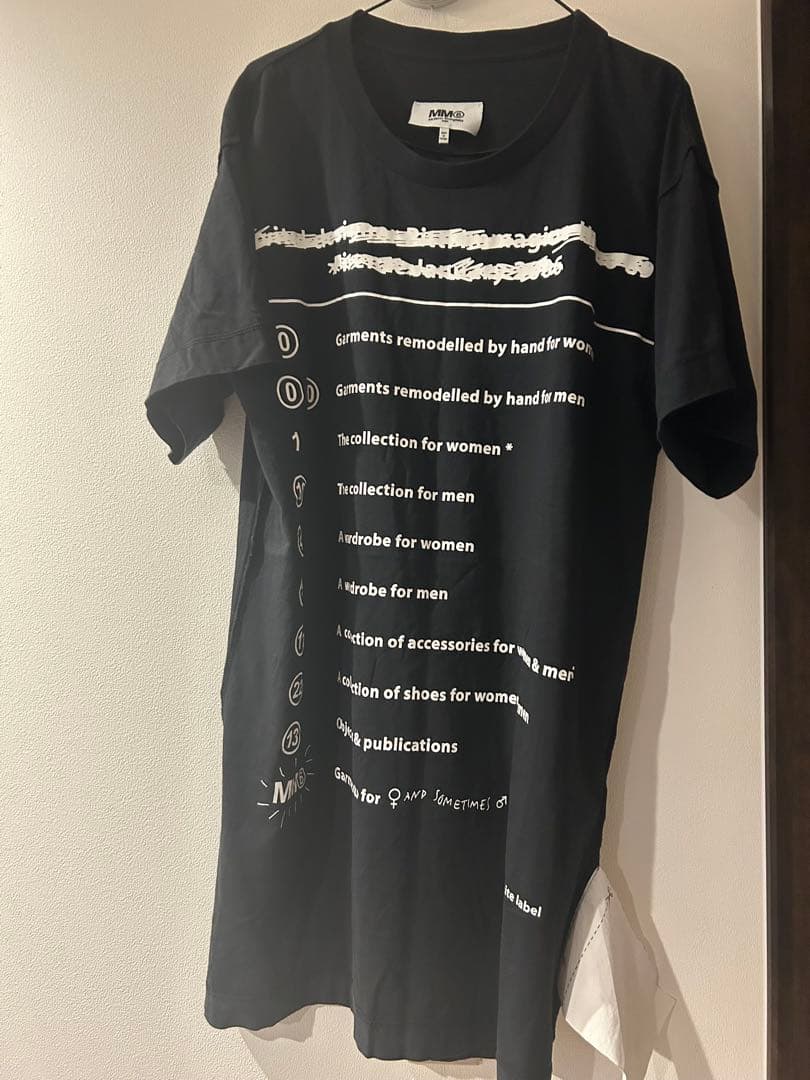 美品　2017SS MM6 オーバーサイズ　ワンピース　黒