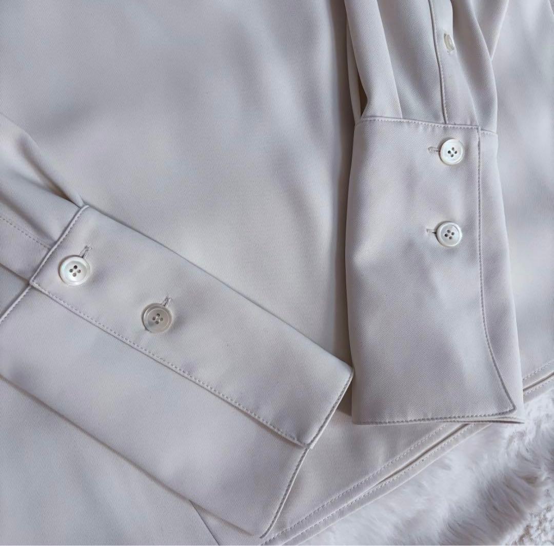 anuans スカーフドレープブラウス