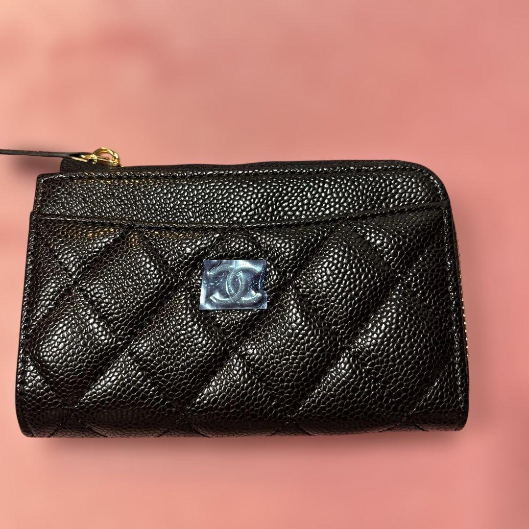 CHANELノベルティミニ財布新品未使用黒