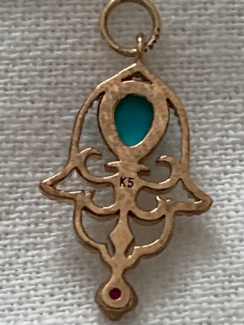 ✴︎専用✴︎ agete アガット　チャーム　K5 ルビー　ターコイズ