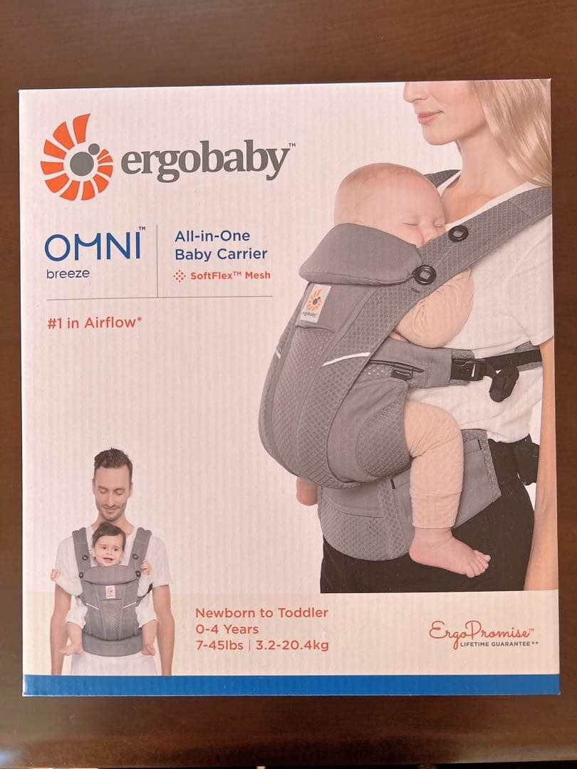 【なおりん】ergobaby OMNI breeze グラファイトグレー