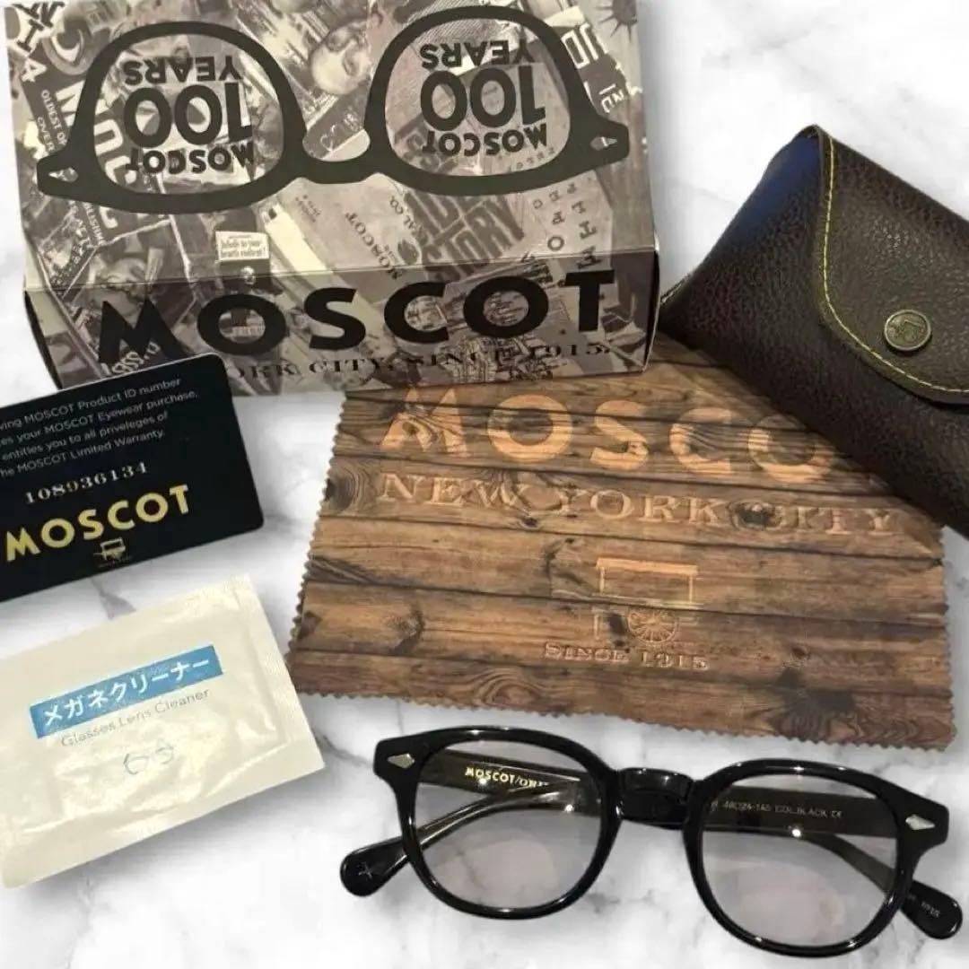 大人気‼️モスコット レムトッシュ 46 ブラック ライトグレーレンズ 定番型