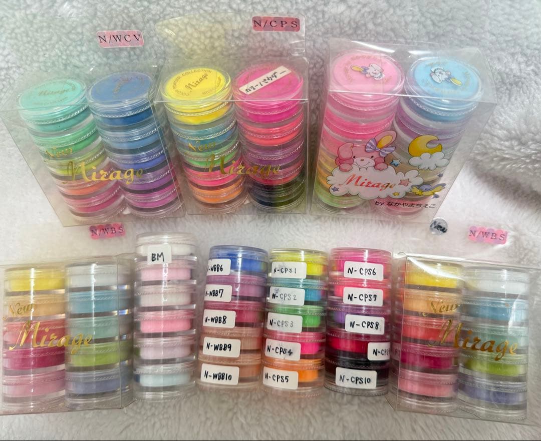 ミラージュ　アクリルパウダー　グリッター　3dパウダー　カラーパウダー　3.5g