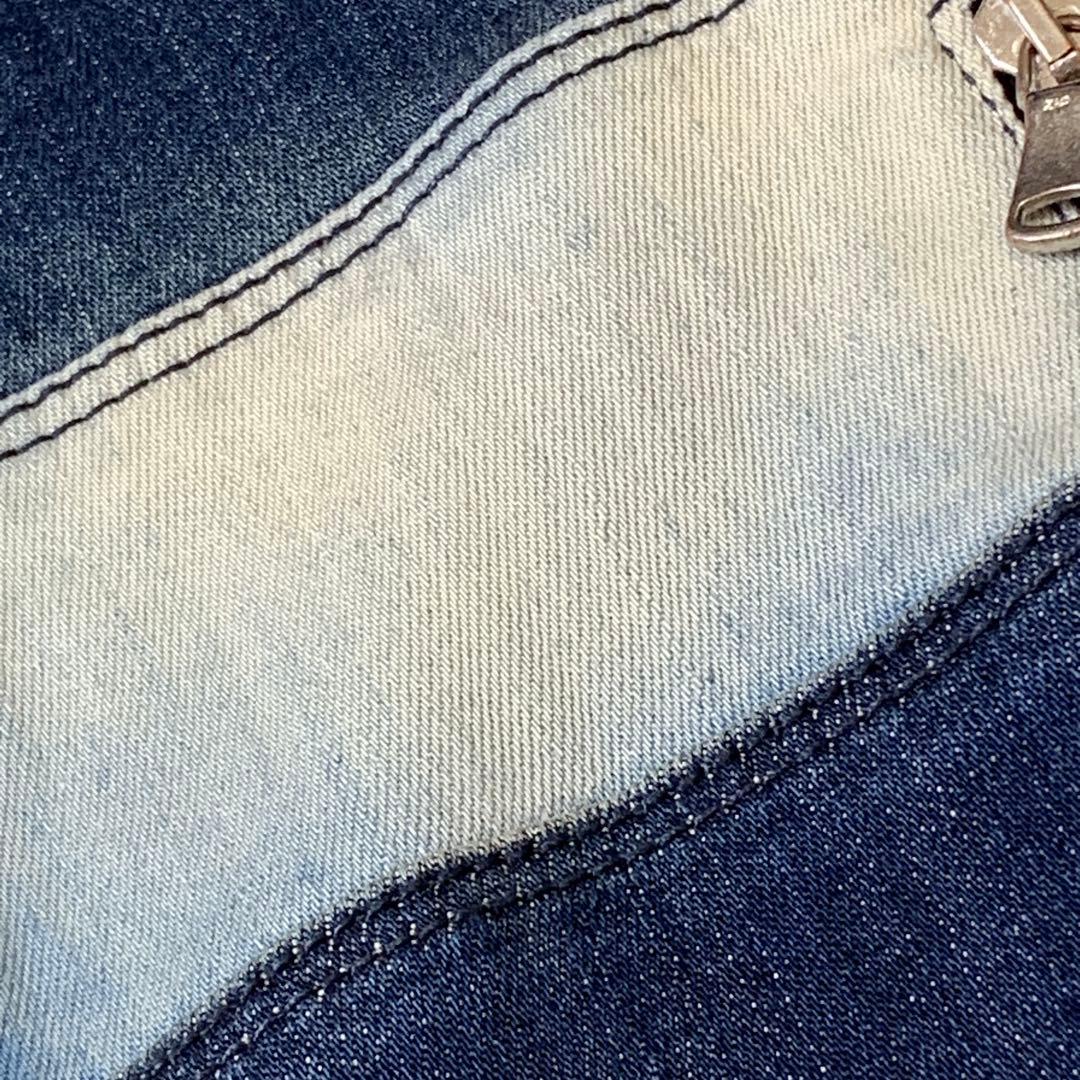 ★ Marissa様マックスマーラデニムジャケット伸縮❤︎ ぼかし染めボーダー　L