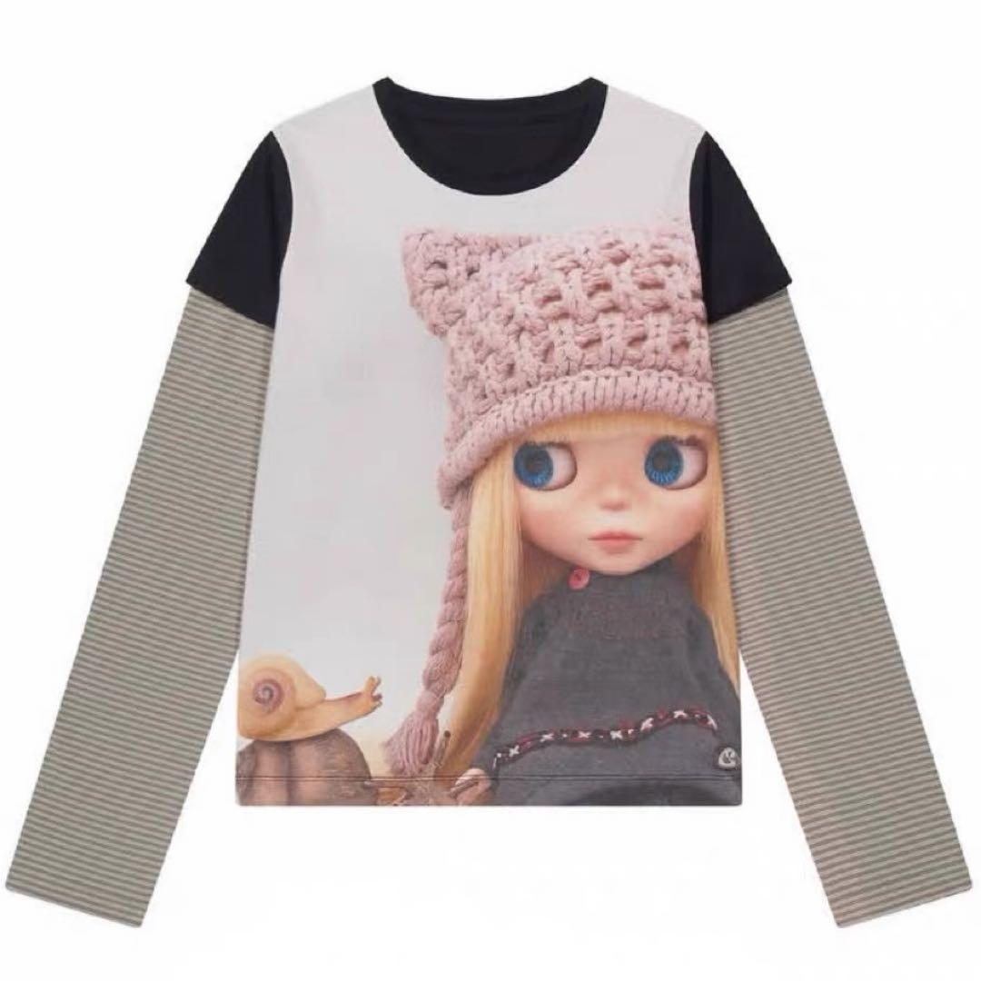 トップス COYSEIO X BLYTHE / STRIPE DOUBLE LONG