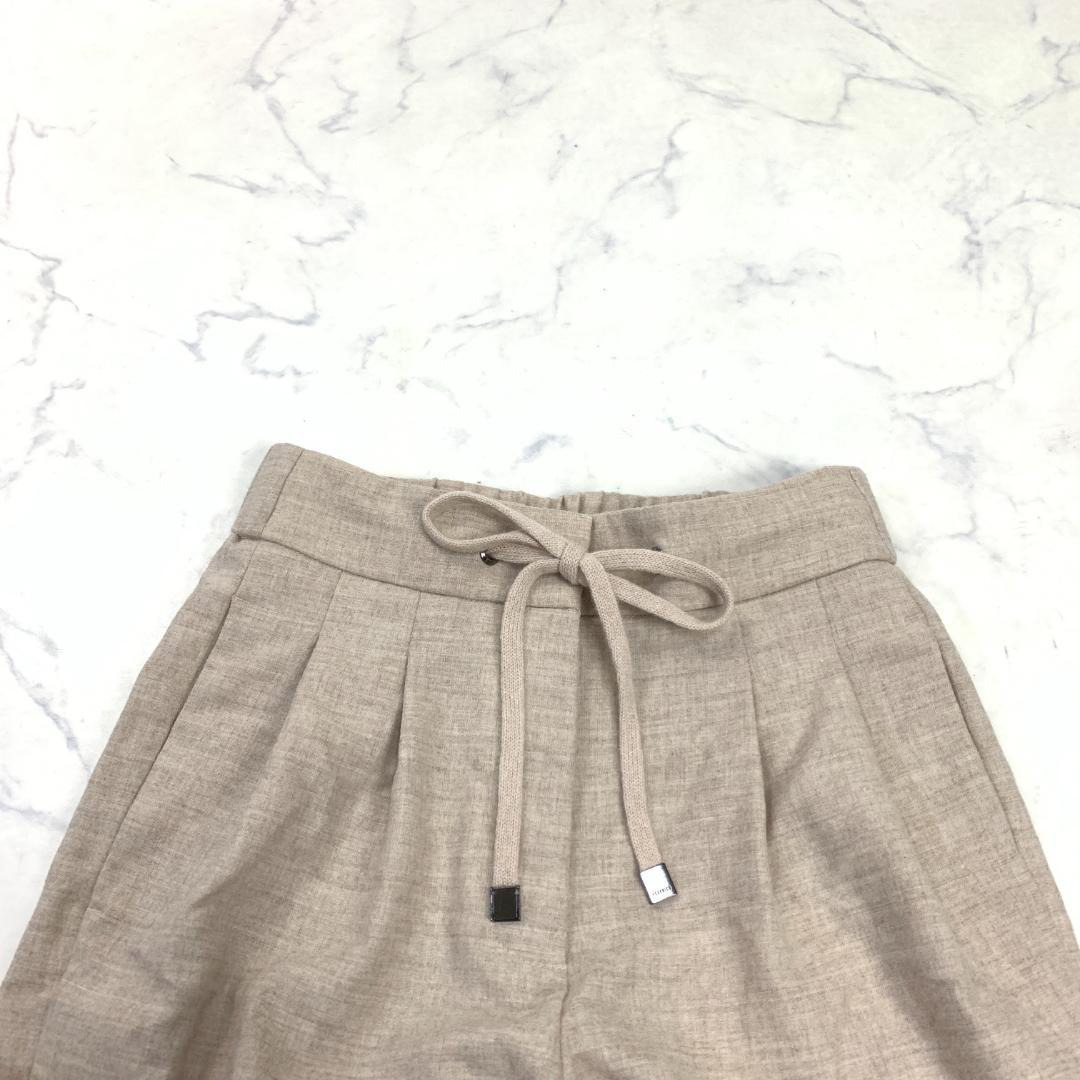 A7566 ペゼリコ カジュアルパンツ ウール スラックス ベージュ 38