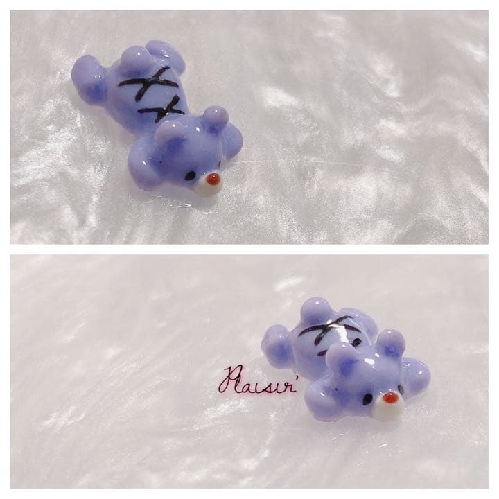 ネイルパーツ   レジン　くま　りぼん　ハート