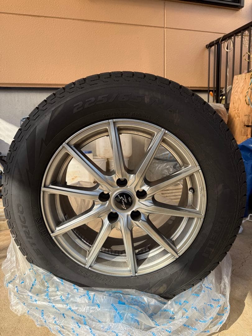 225/65R17 冬用タイヤ ホイール4本セット