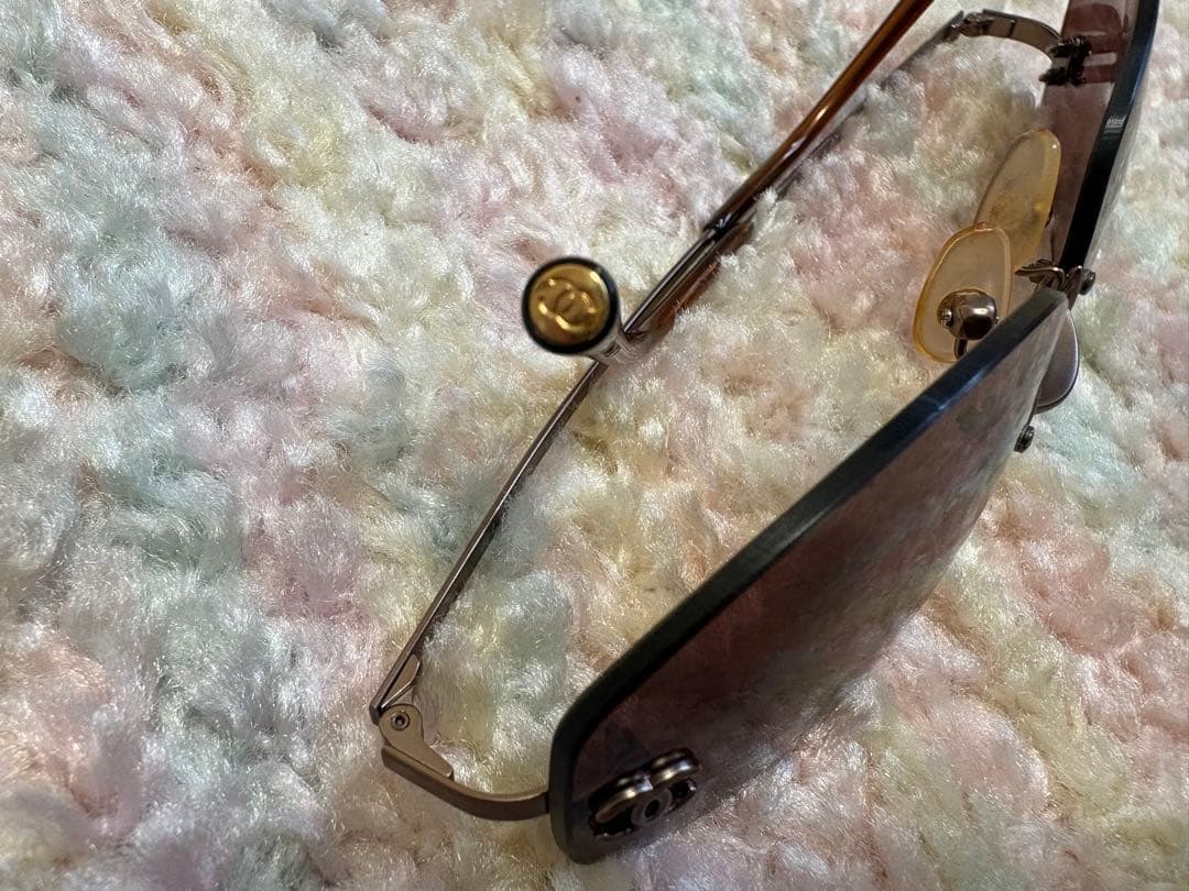 美品✨️【CHANEL】リムレス サングラス 4002 ココマーク 中古