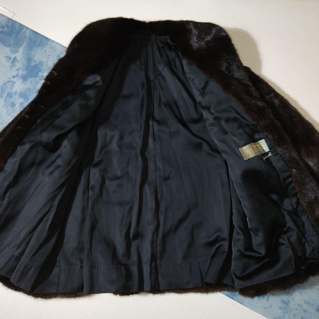 サガミンク　ファーコート　SAGA MINK 　ブラウン　リアルファー