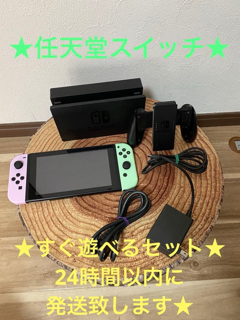 Nintendo Switch ニンテンドースイッチ本体　PNK/GRN 箱無し