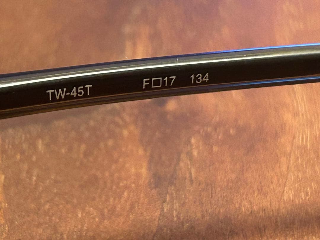 999.9 TW-45T リムレス メガネ(度あり)黒　こめかみが痛くなりにくい