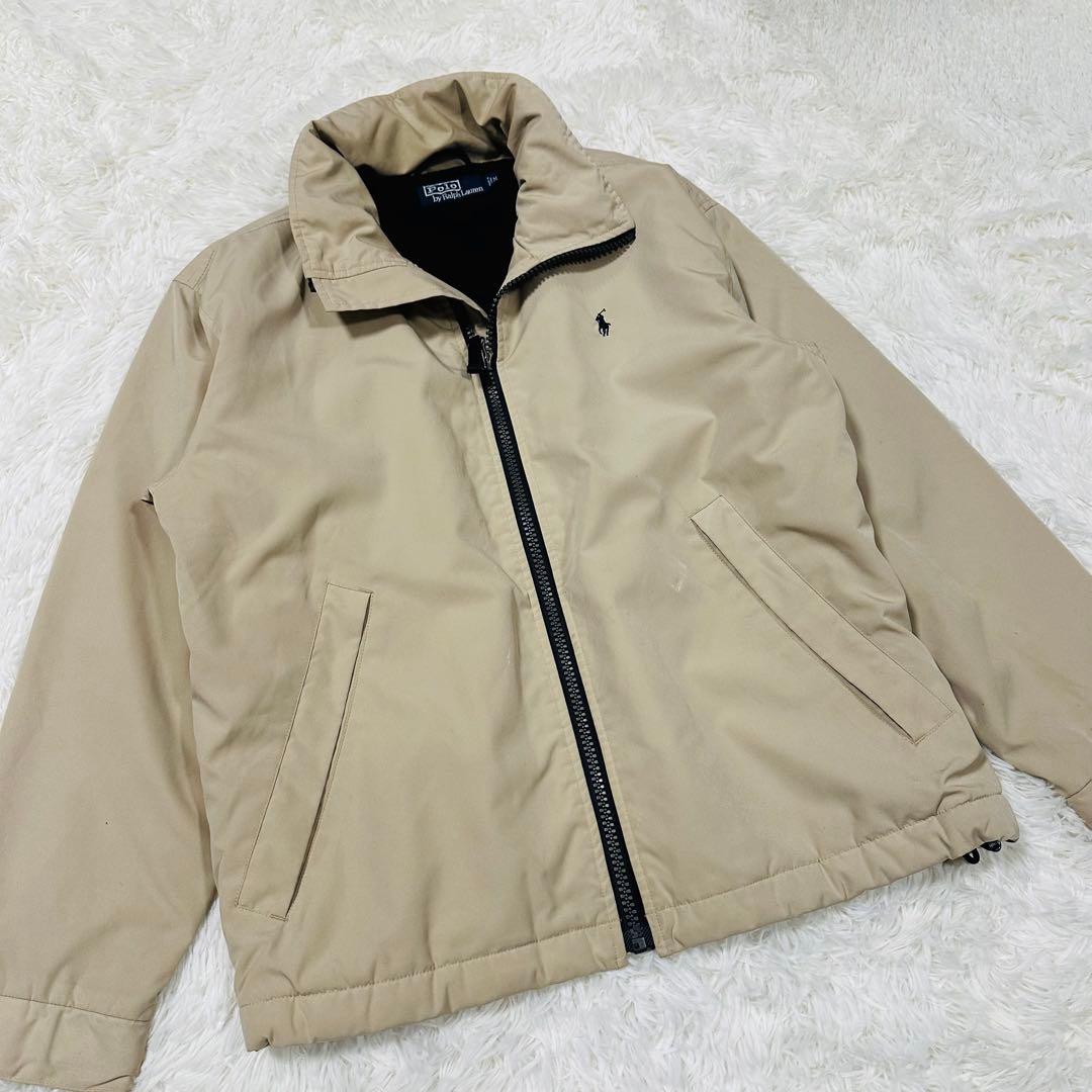 90s✨ラルフローレン ナイロンジャケット スイングトップ ベージュ