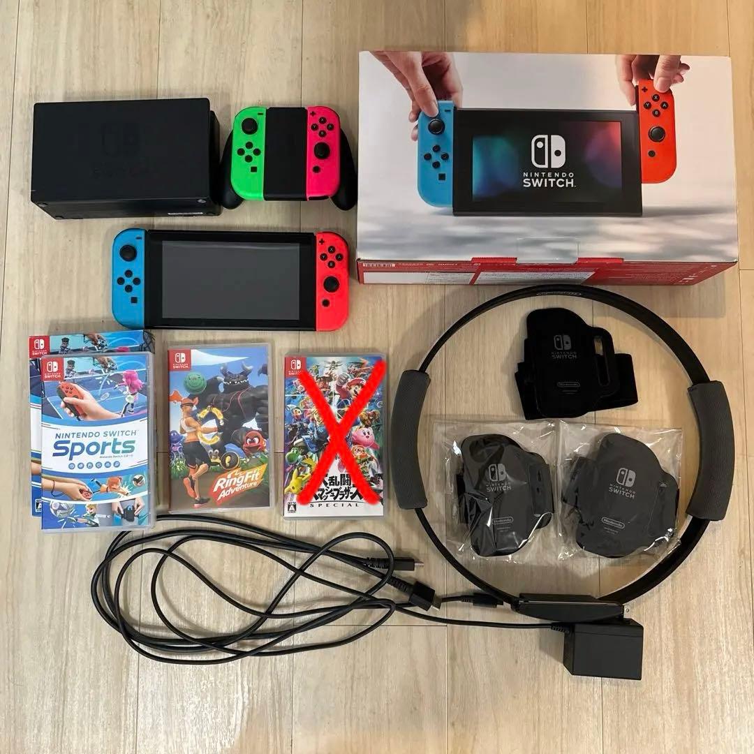 Nintendo Switch 本体➕ソフトセット➕レッグバンド➕リングコン