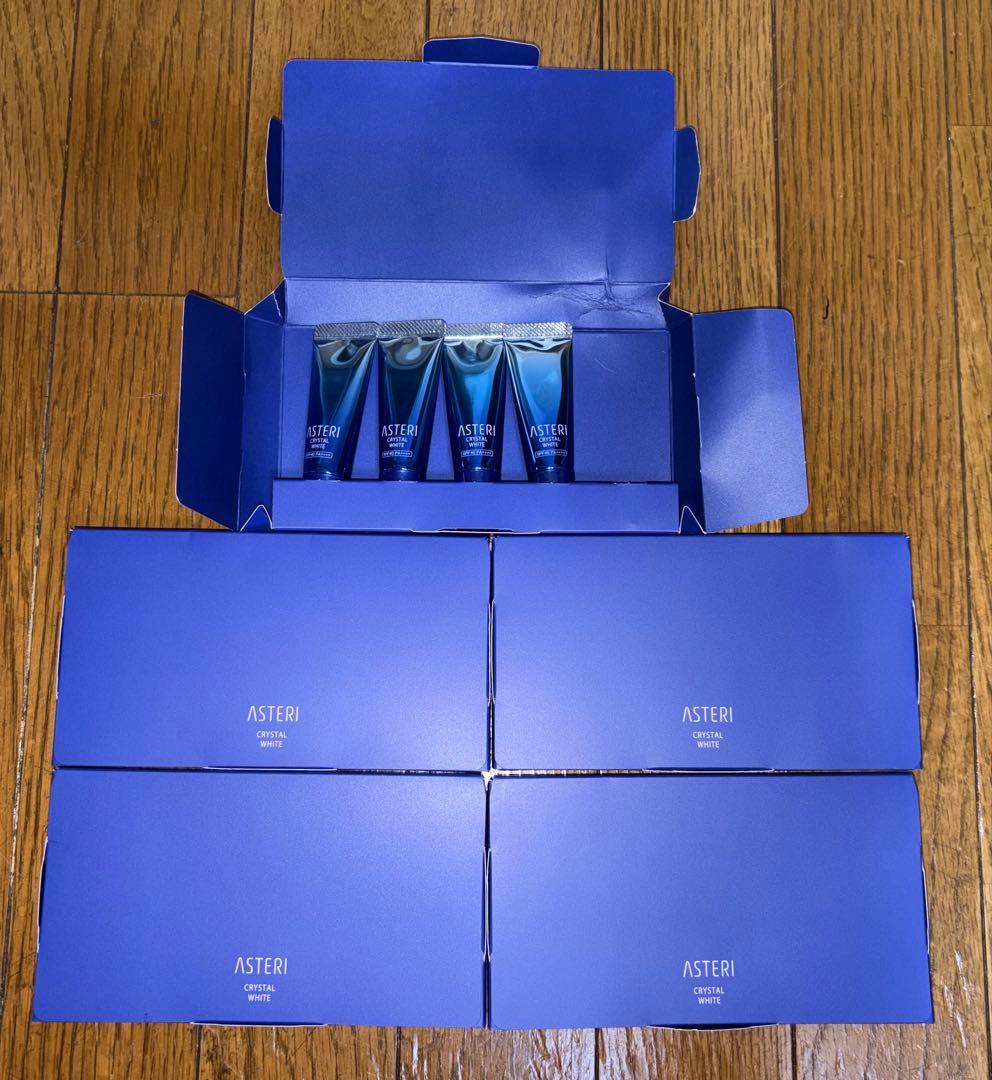 ASTERI アステリ クリスタルホワイト　4箱+開封4個入り(計24本)