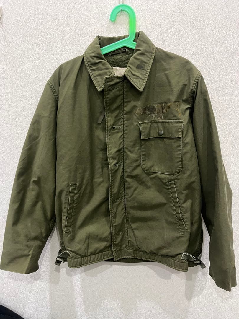 70s US.NAVY A-2デッキジャケット　サイズM 米軍実物