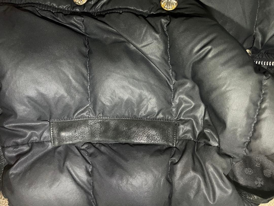 ‼️限定値下げ‼️フレアニーレザーヨーク切替 クロムハーツダウンベスト メンズ M