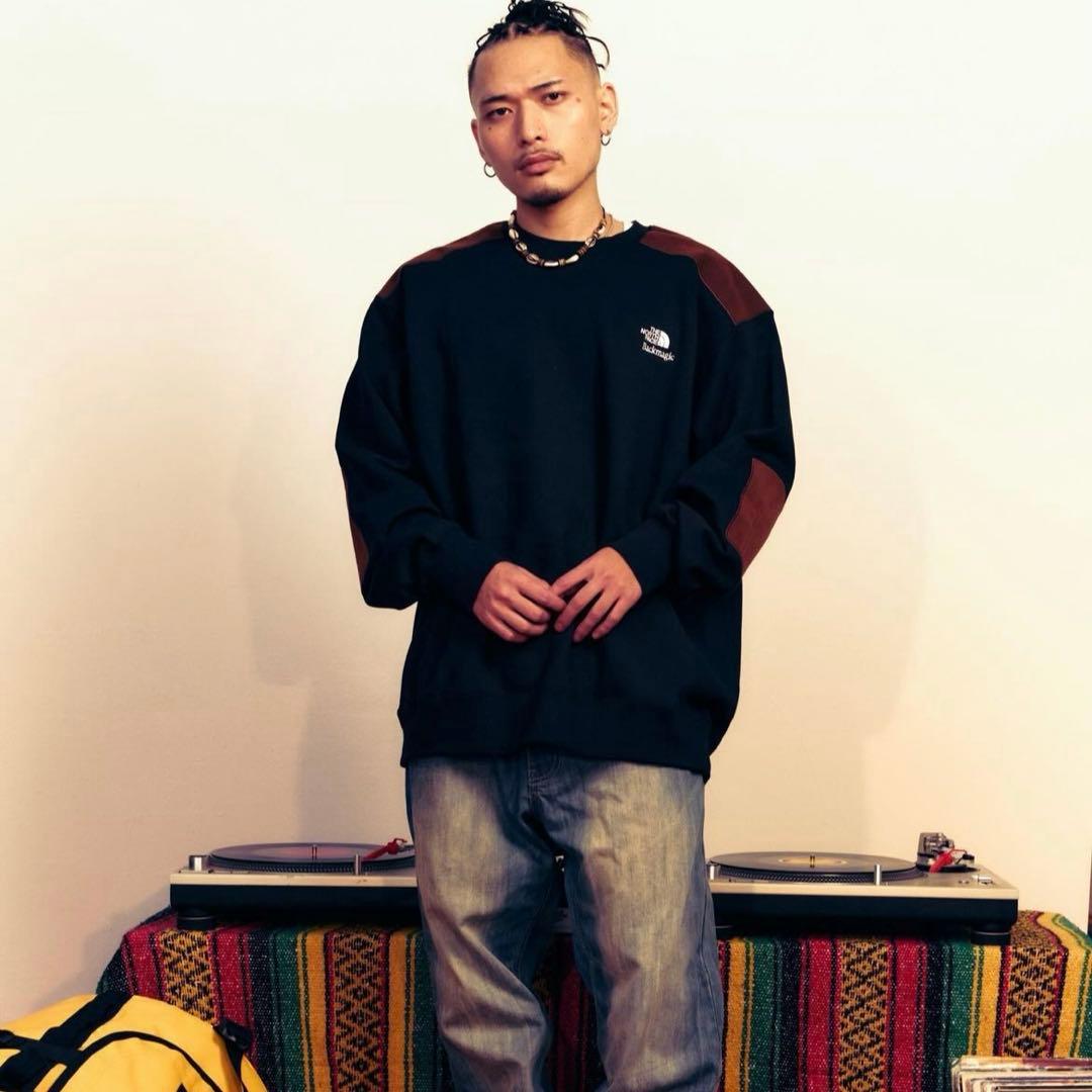 ノースフェイス Backmagic限定 Sweat Crew【XXL】ブラック