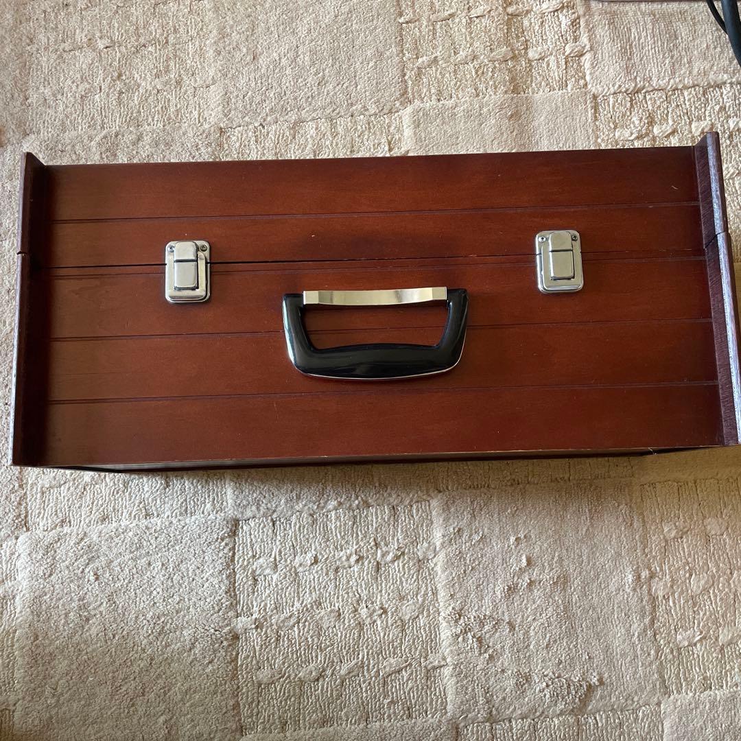 ポニーカラオケベスト4 カラオケ　レトロ　木製ケースセット　演歌