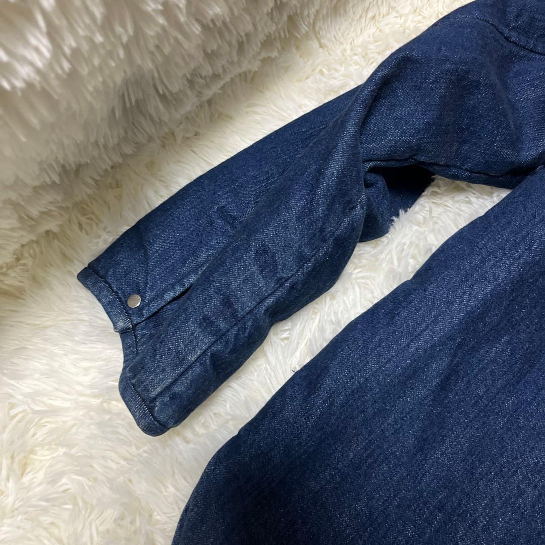 【極美品】GALERIE VIE セルヴィッチデニム キルトノーカラー ブルゾン
