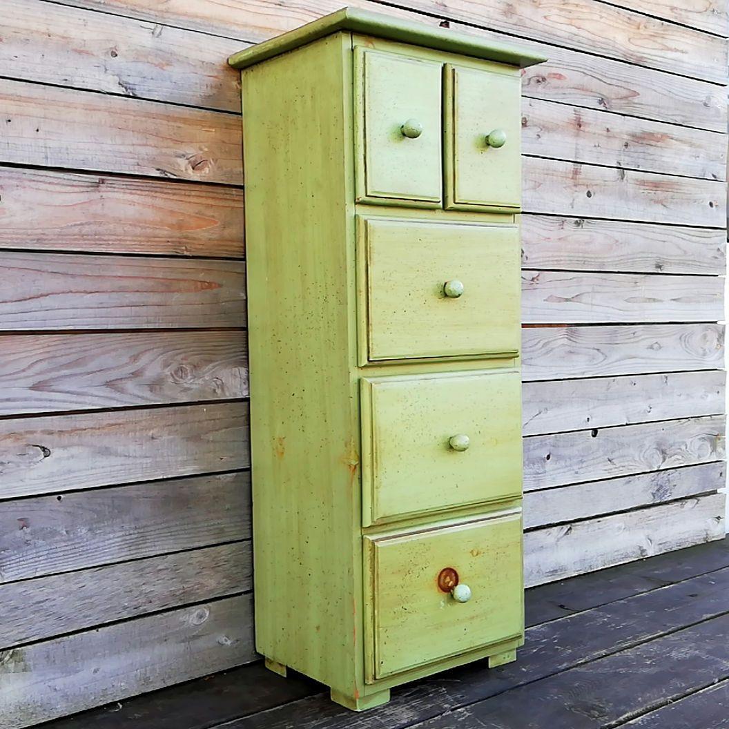 M●希少イタリア製☞Demain☜ヴィンテージ　4段　ミニ　チェスト