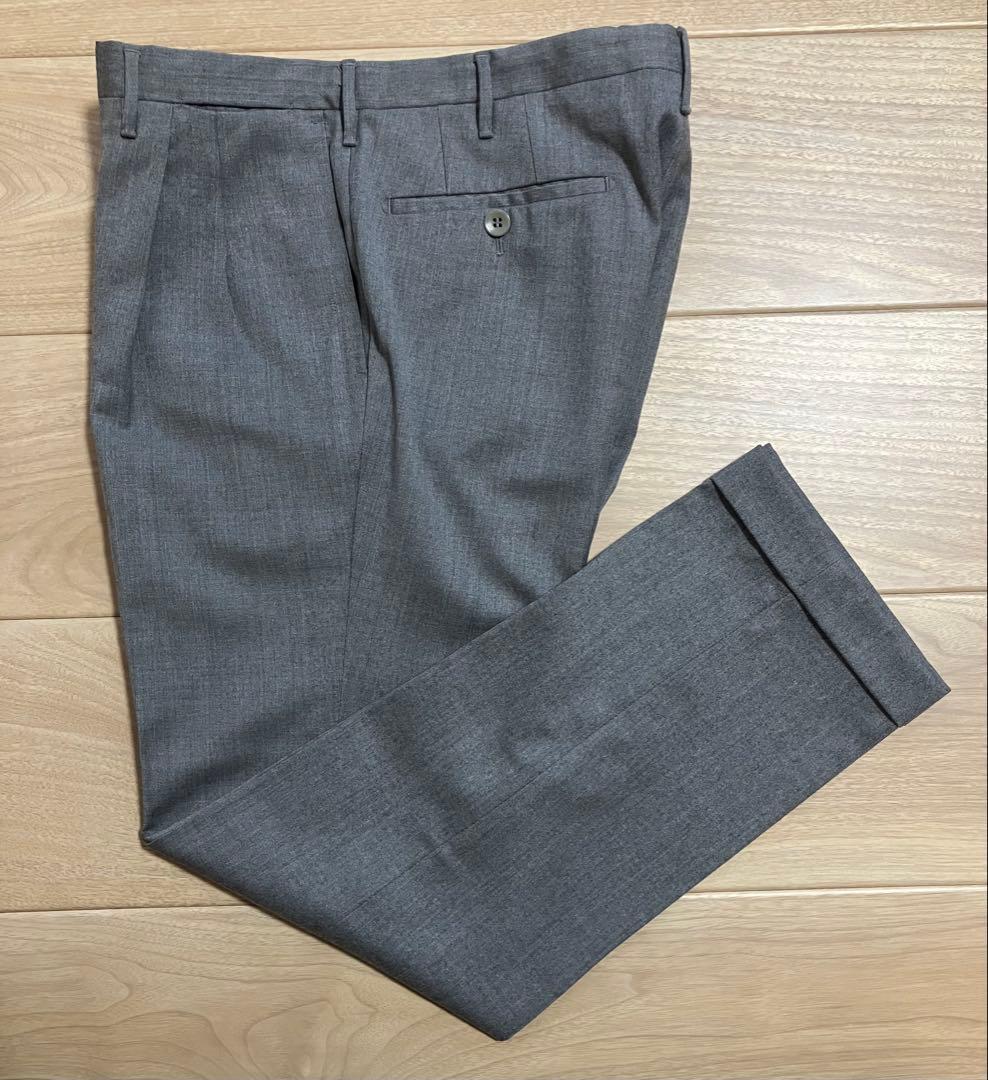 【イタリア製】Rota スラックス ツープリーツ　ライトグレー 46