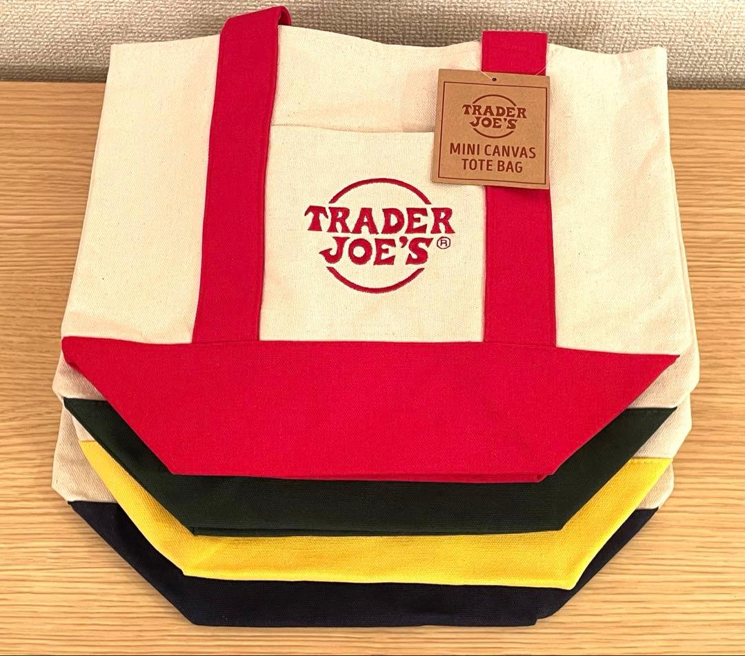 新品トレーダ－ジョーズ　ミニトートバッグ　4色セット