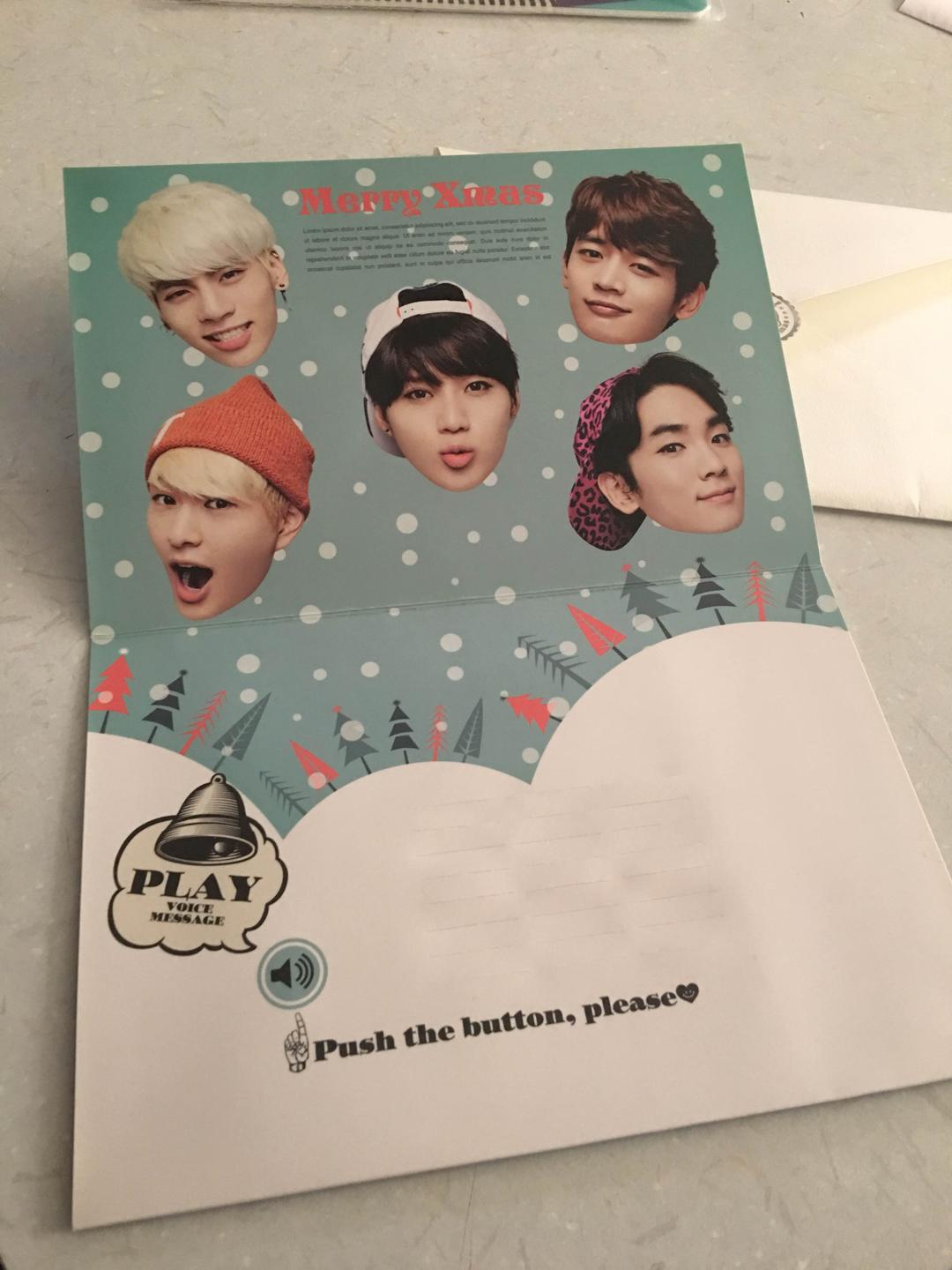 SHINeeクリスマスカード321名様だけ