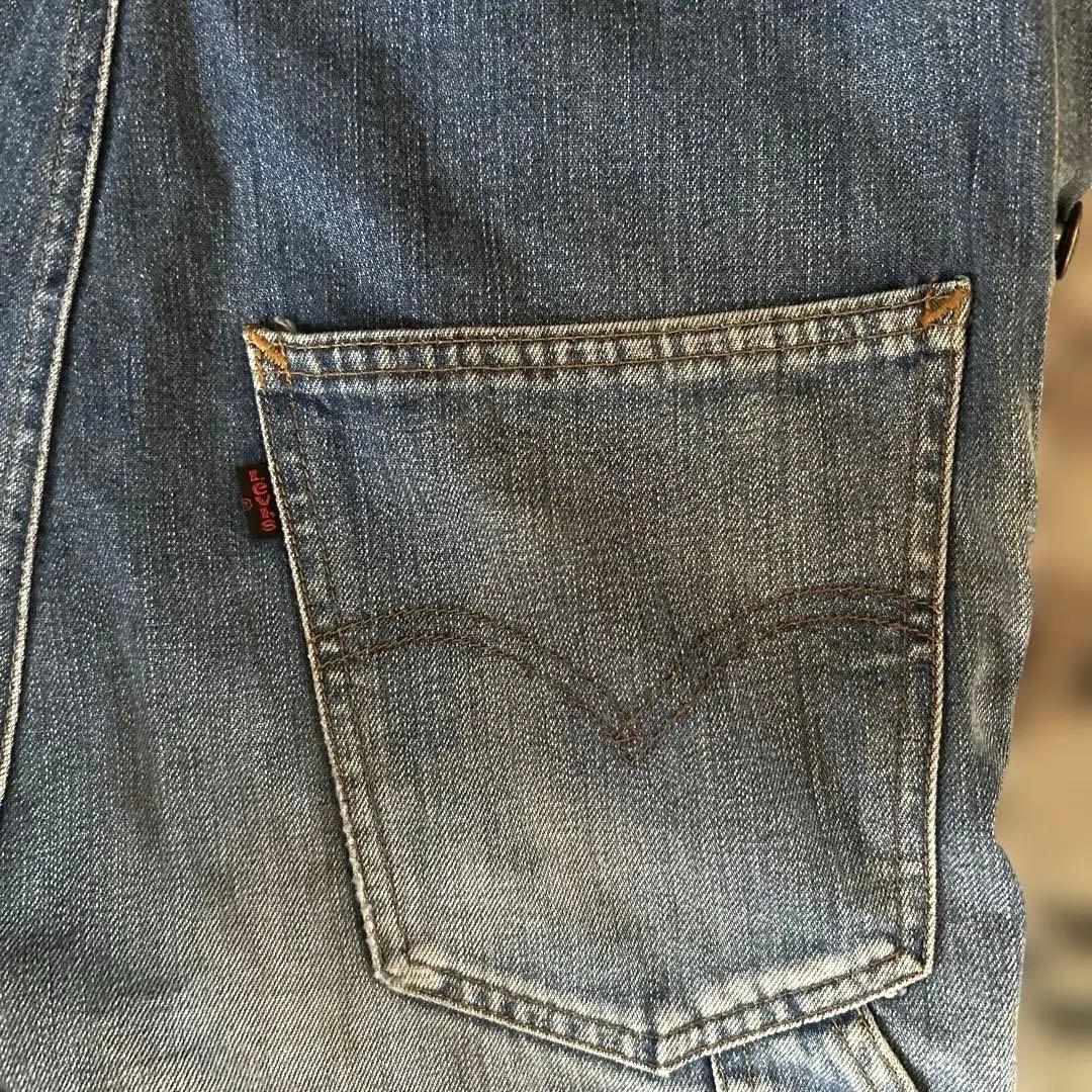 70s Levi'sオーバーオール 黒タブ香港製 ヴィンテージタテ落ちサイズ30