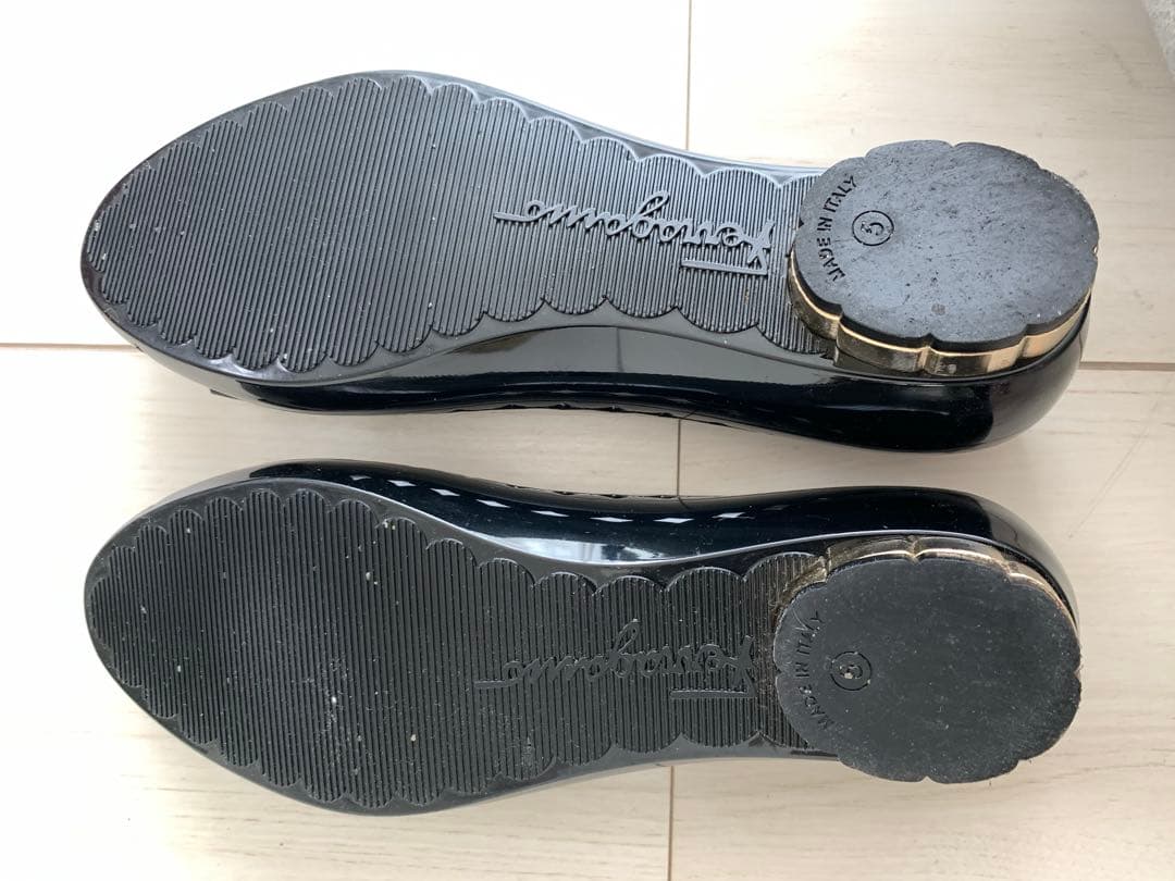 美品　フェラガモ レインシューズ