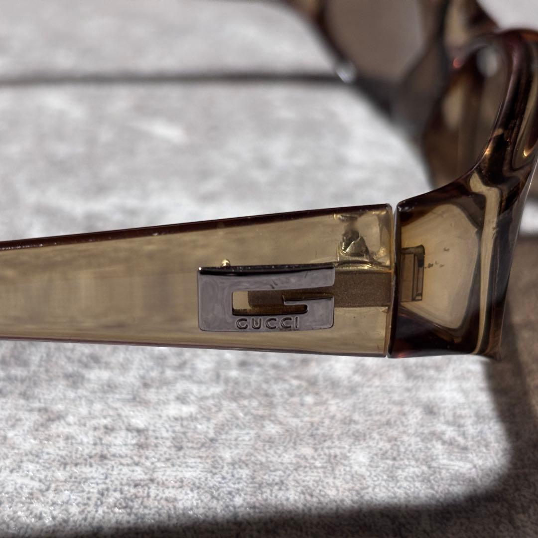 【極美品】GUCCI グッチ オーバル サングラス スクエアGロゴ y2k